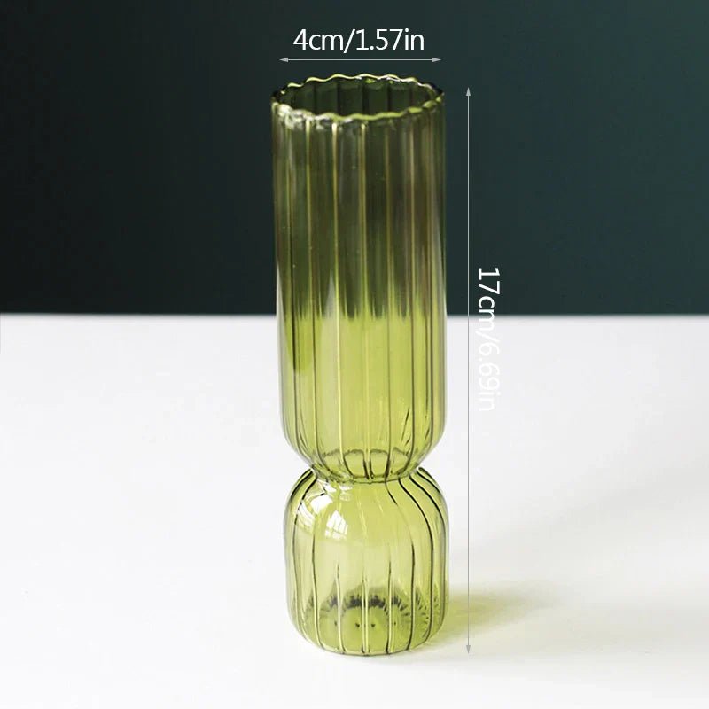 Hommfer - Vase Lumora en Verre – 17 cm - Hommfer