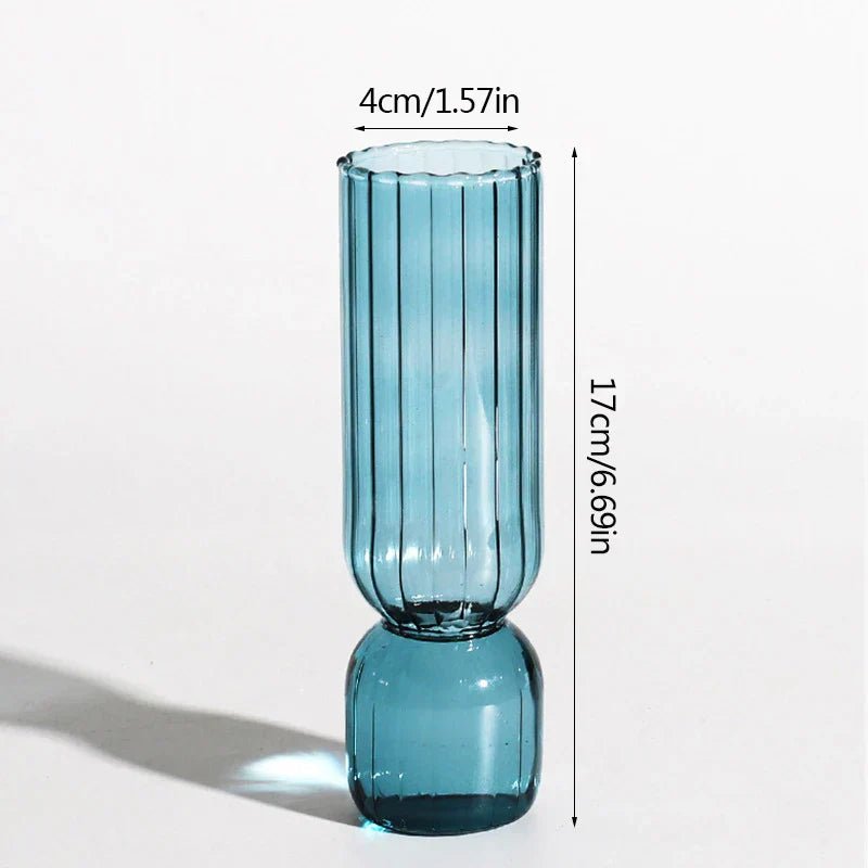 Hommfer - Vase Lumora en Verre – 17 cm - Hommfer