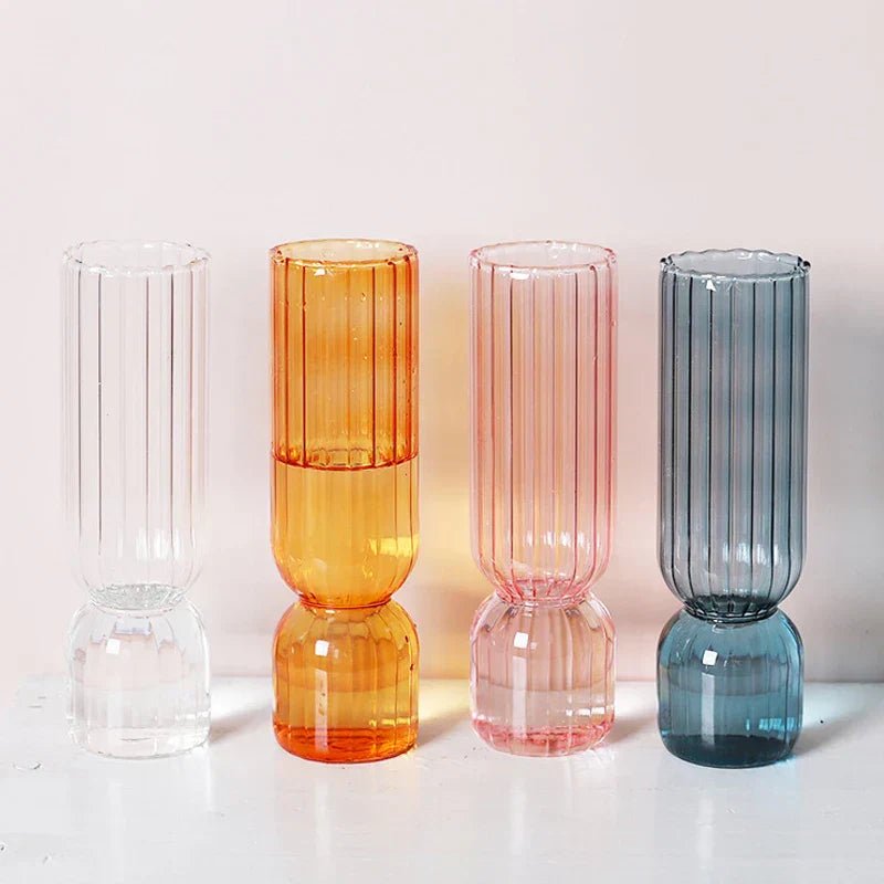 Hommfer - Vase Lumora en Verre – 17 cm - Hommfer