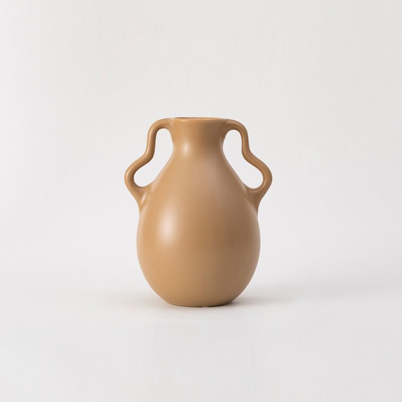 Hommfer - Vase Ondulé en Céramique Lavande Crème - Hommfer