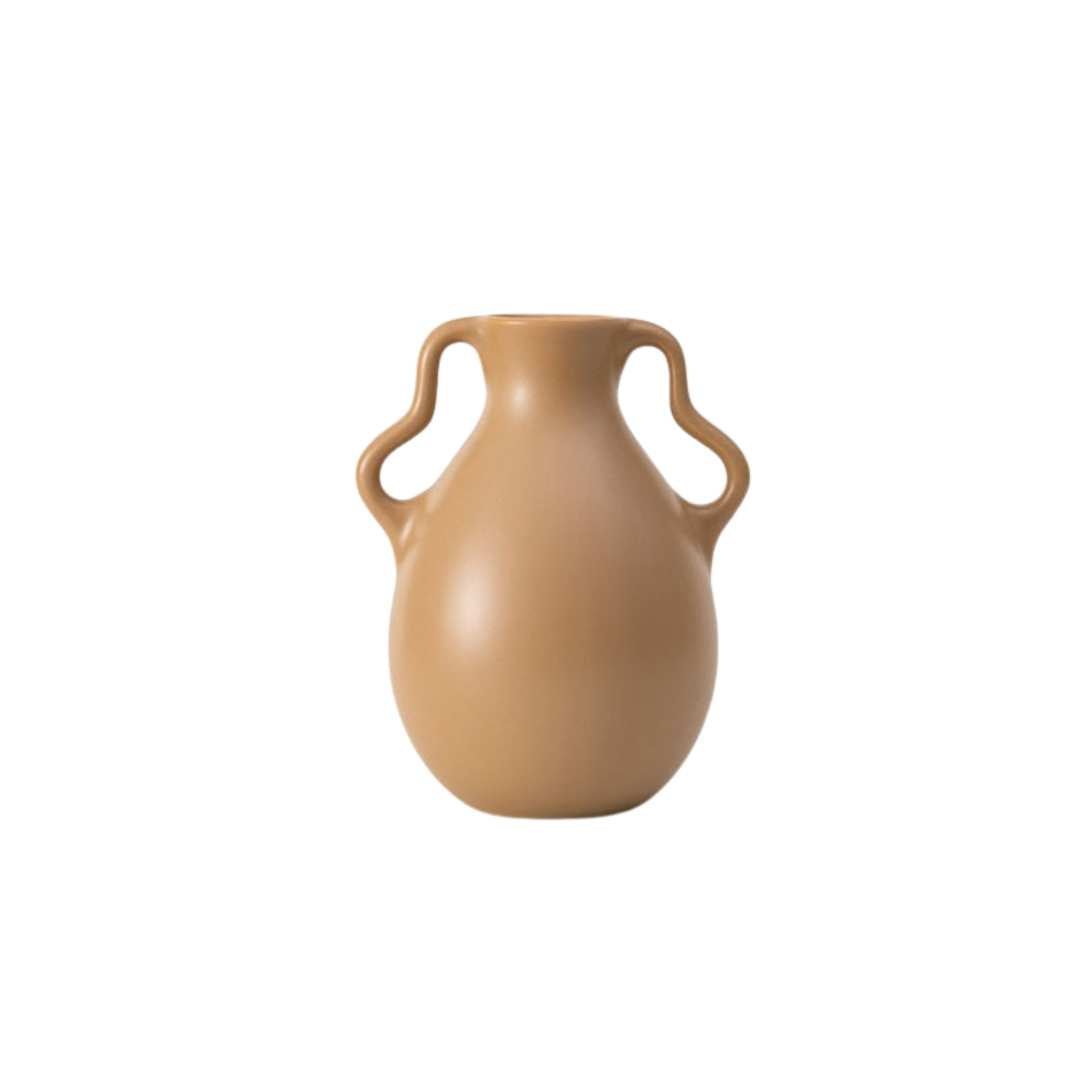 Hommfer - Vase Ondulé en Céramique Lavande Crème - Hommfer