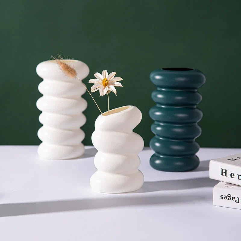 Hommfer - Vase Plastique Design Spiral pour Plantes - Hommfer