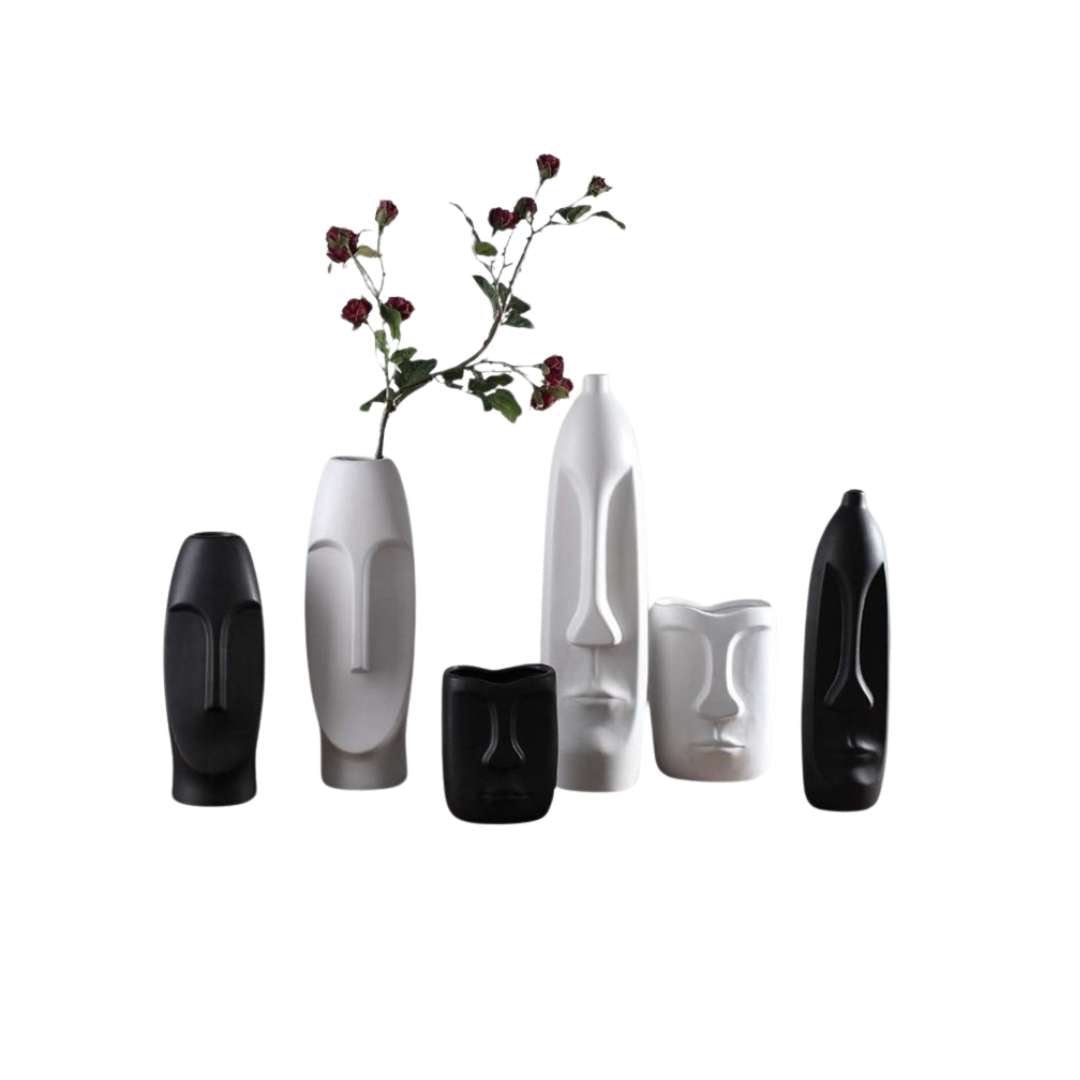 Hommfer – Vase Tête Abstraite en Céramique - Hommfer