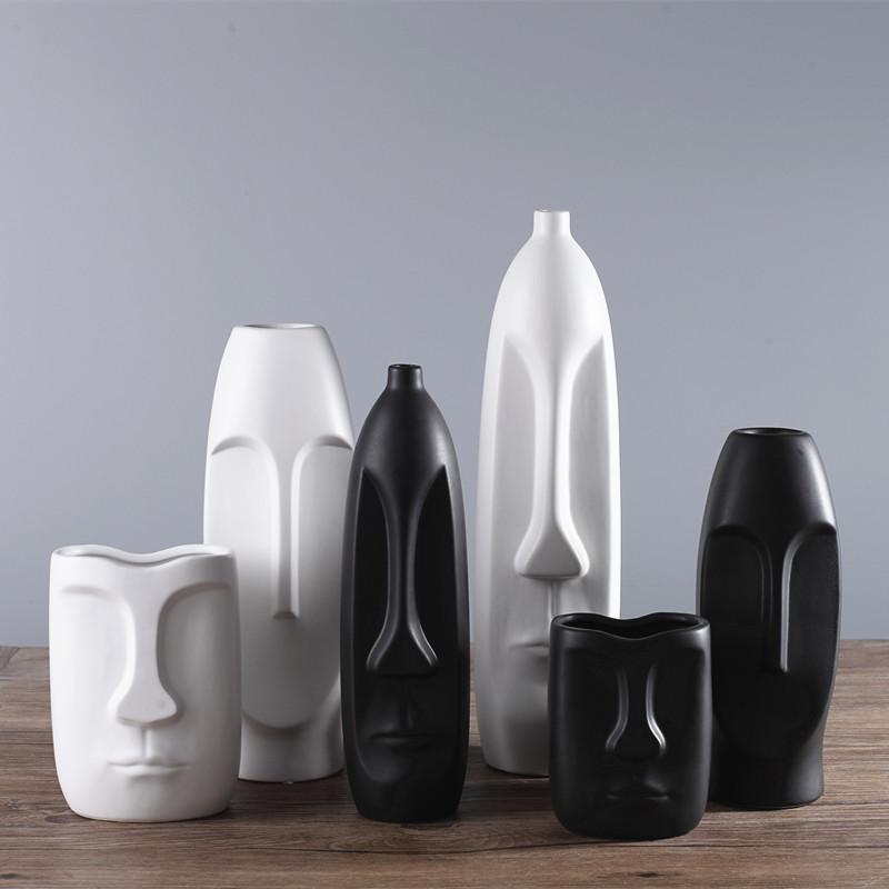 Hommfer – Vase Tête Abstraite en Céramique - Hommfer