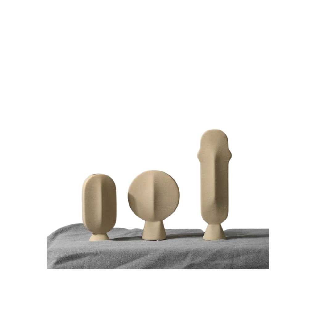 Hommfer – Vase Visage en Céramique Givrée - Hommfer