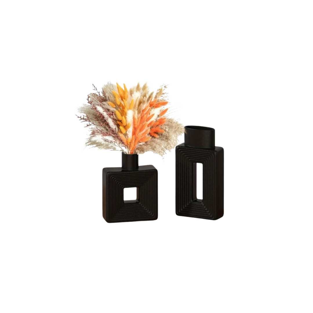 Hommfer – Vases en Céramique Blanche au Design Géométrique pour un Intérieur Bohème - Hommfer
