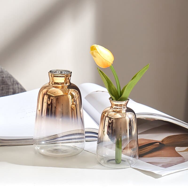 Hommfer – Vases en Verre à Reflets Dorés - Hommfer