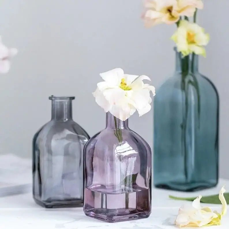 Hommfer - Vases en Verre Colorés pour Fleurs - Hommfer