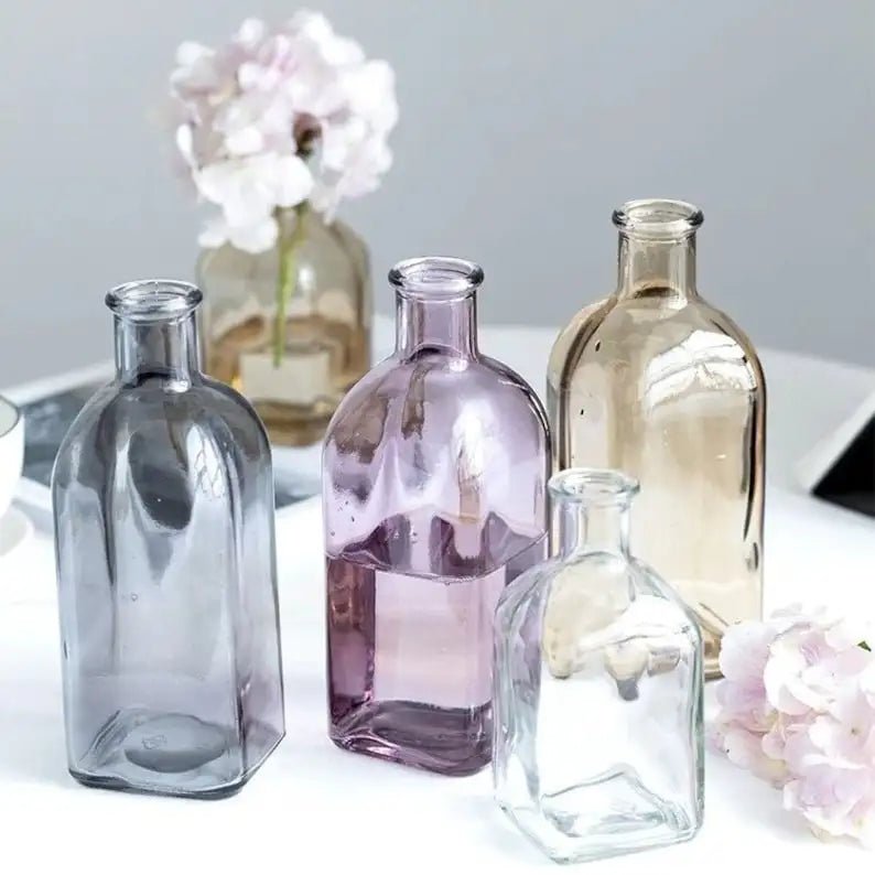 Hommfer - Vases en Verre Colorés pour Fleurs - Hommfer