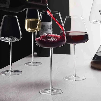 Hommfer – Verres à vin et à champagne en cristal faits main (lot de 2, 4 ou 6)