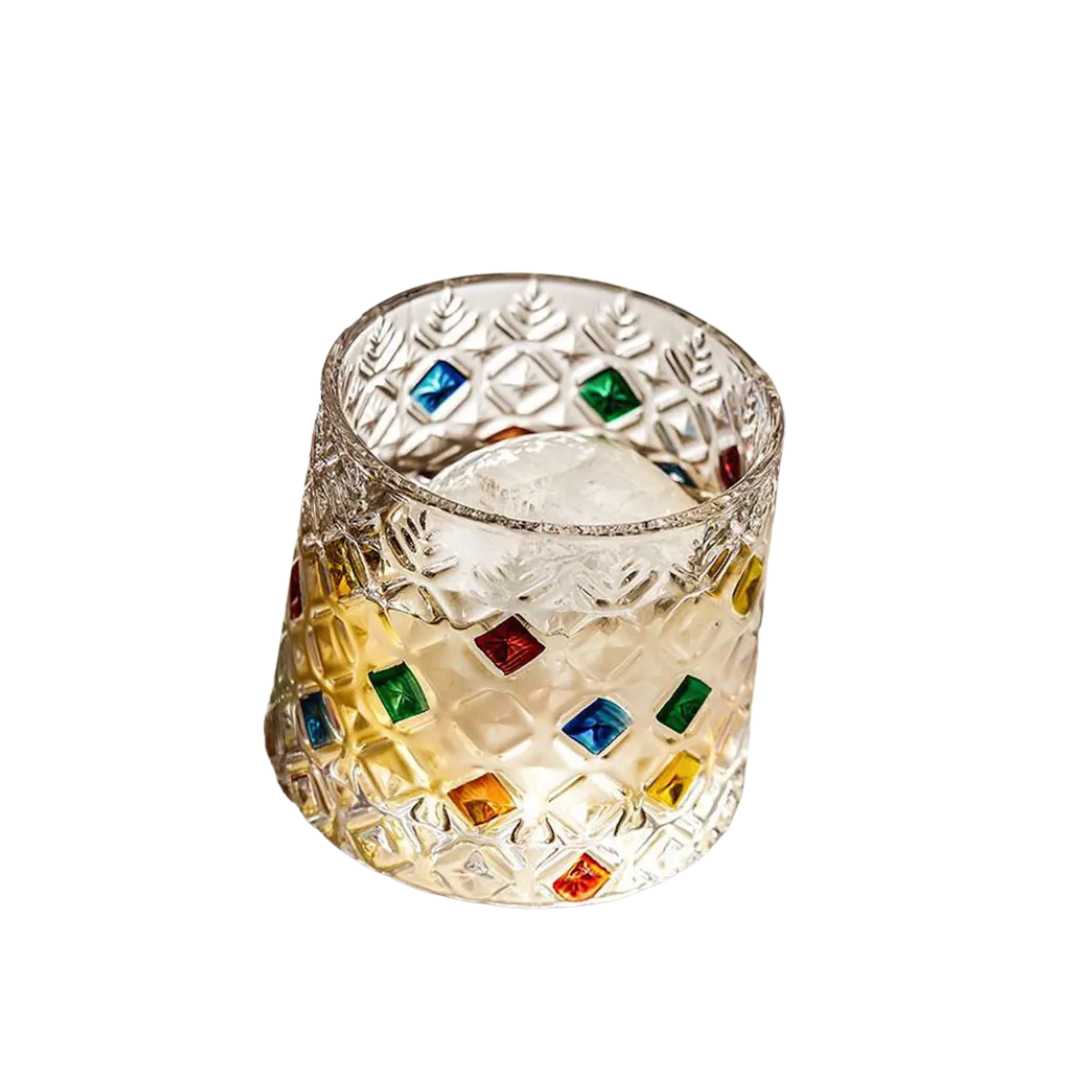 Hommfer – Verres à Whisky Cristal Ivy avec Dessous de Verre en Bois - Hommfer