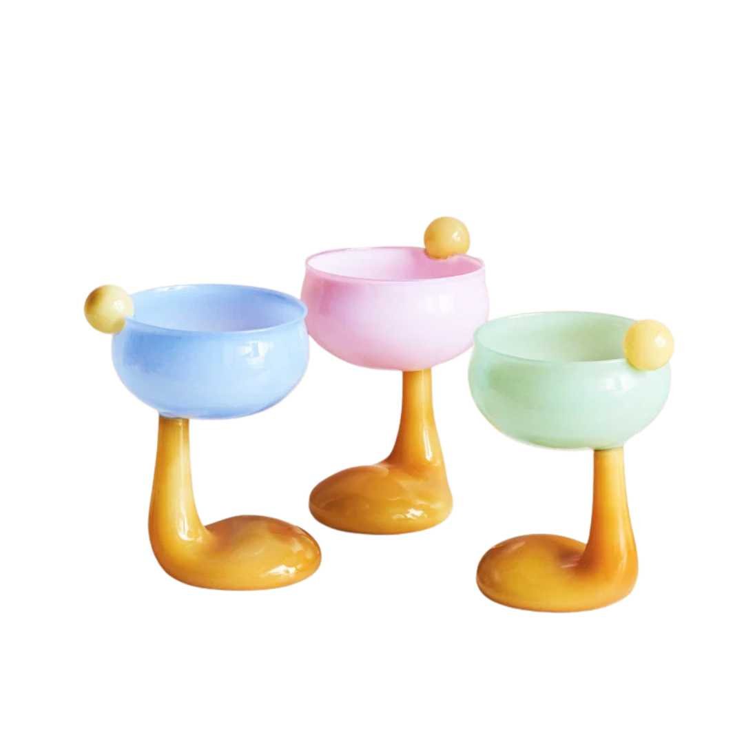 Hommfer – Verres Bols Eva en Verre Soufflé Coloré - Hommfer