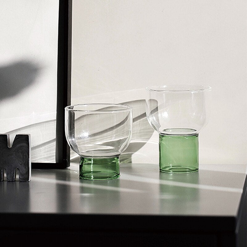 Hommfer – Verres et Carafe en Cristal Coloré Demi - Lune - Hommfer