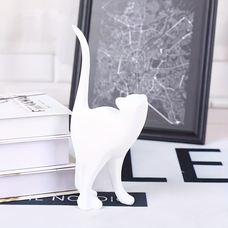 Hommfer Whiskers – Statue de Chat Décorative Fait Main - Hommfer