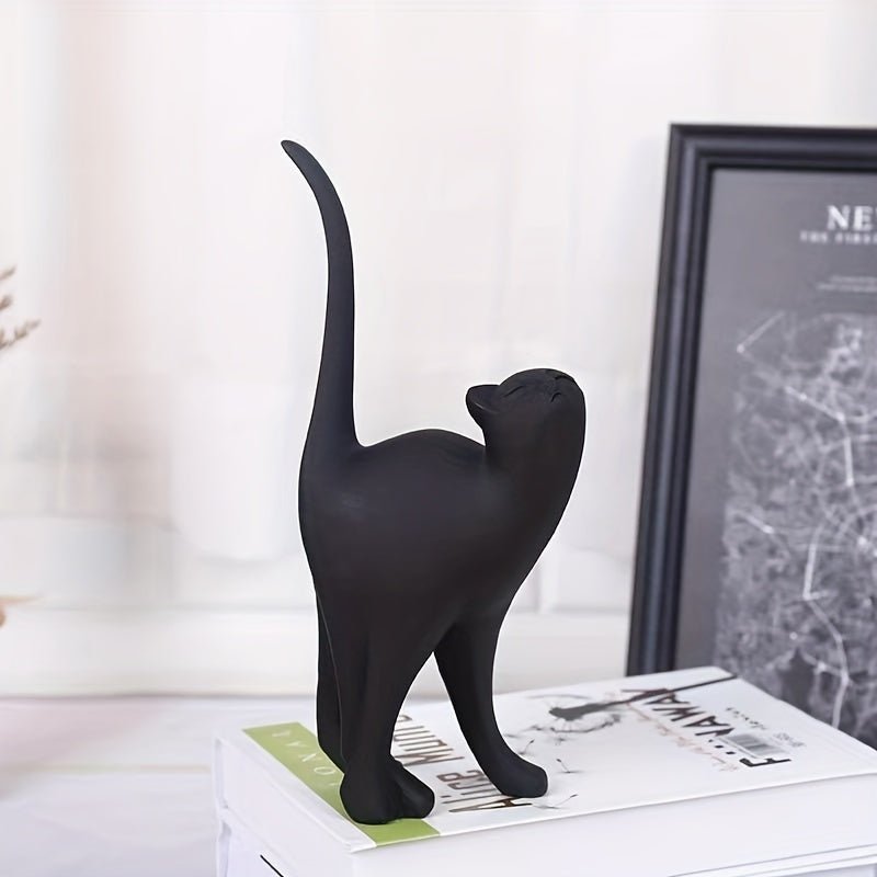 Hommfer Whiskers – Statue de Chat Décorative Fait Main - Hommfer
