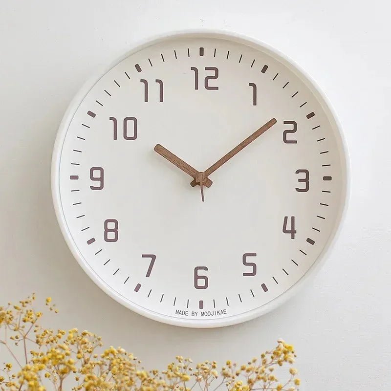 Horloge murale en bambou avec mouvement à quartz silencieux 25 ou 30 cm - Hommfer