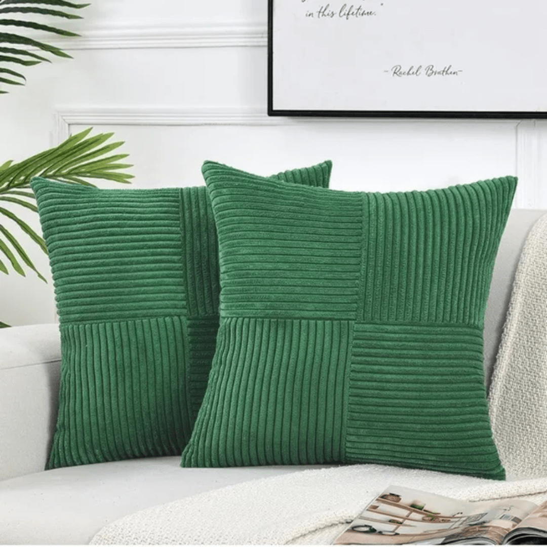 Housse de coussin en peluche 45x45 cm avec fermeture éclair invisible pour canapé et lit - Hommfer