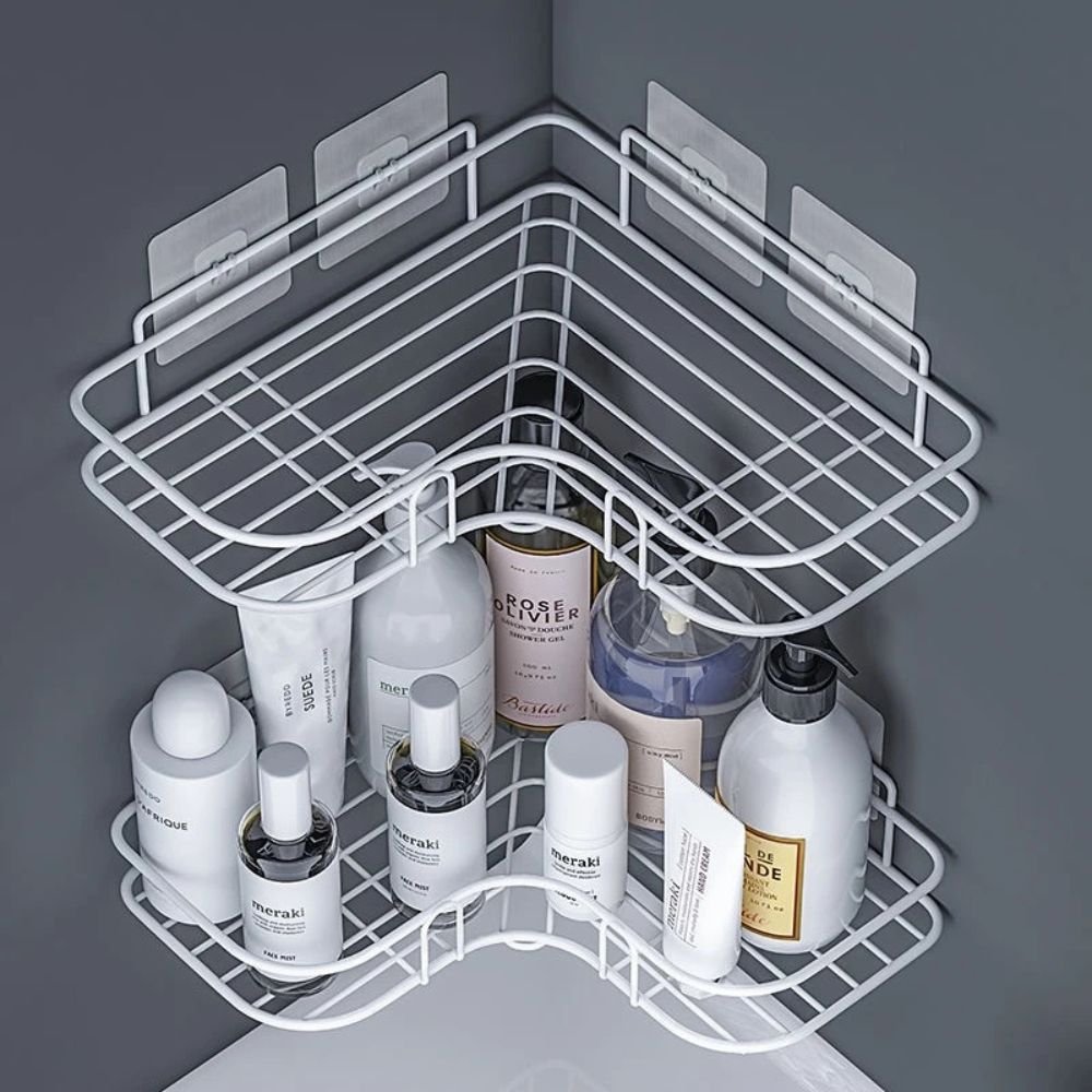 JardinLys - Rangement d’Angle pour Salle de Bain - Hommfer