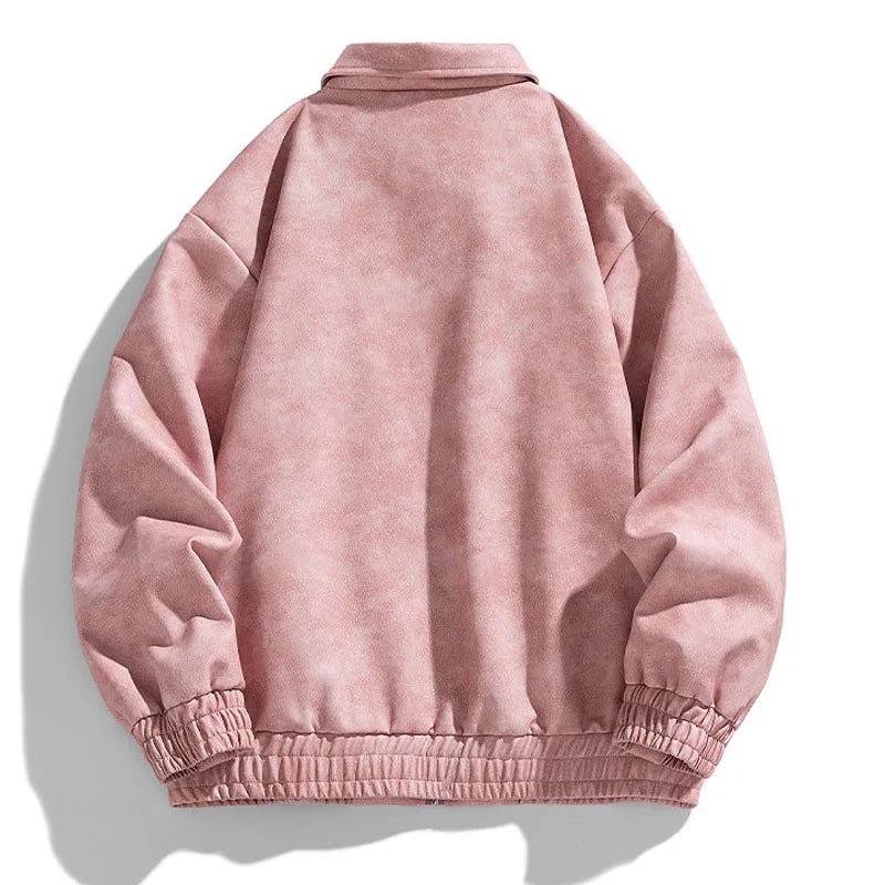 Lennor Veste Bomber effet suède à zip intégral avec poches latérales zippées pour le quotidien - Hommfer