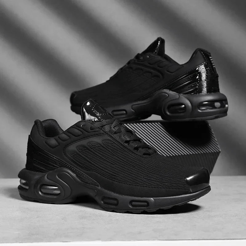 Liora Chaussures de course amorti Air en mesh respirant, maintien élastique, routes jusqu’à 10 km - Hommfer