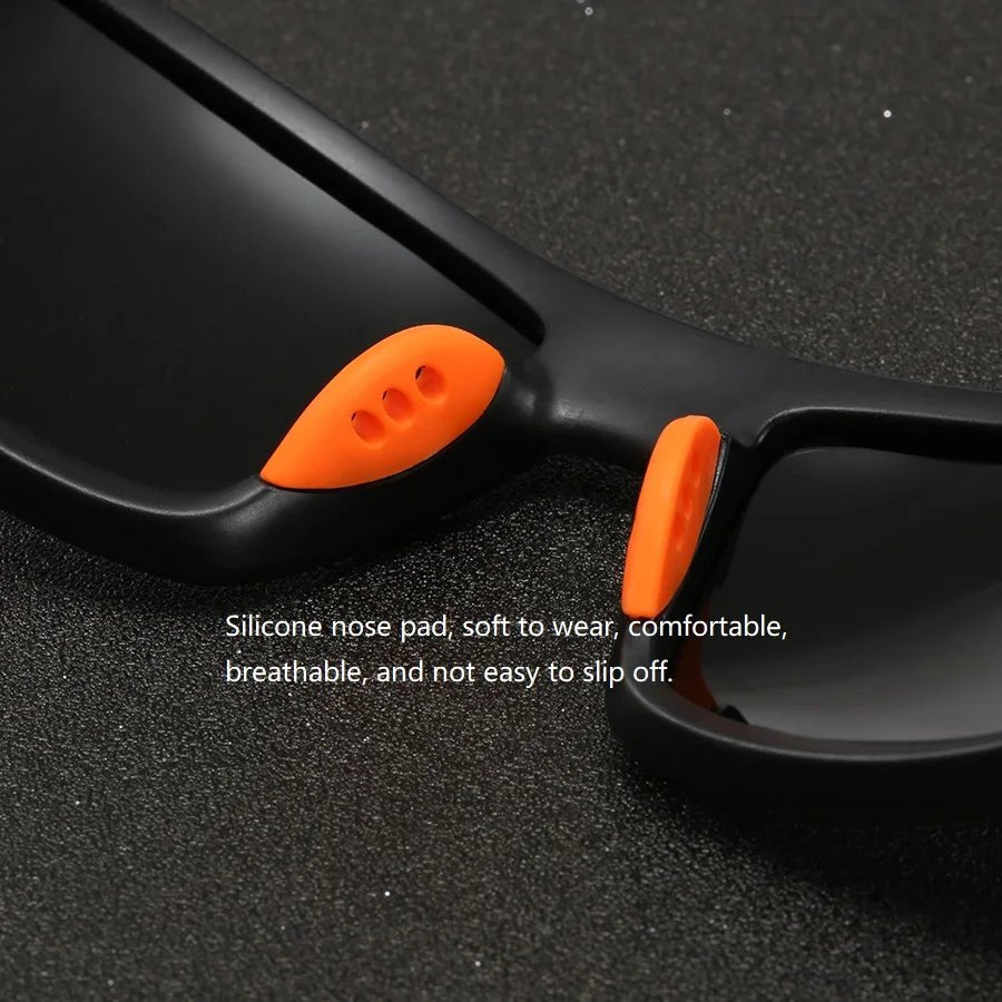 Liora Lunettes de soleil polarisées camouflage à verres miroités anti-éblouissement avec protection UV 400 - Hommfer