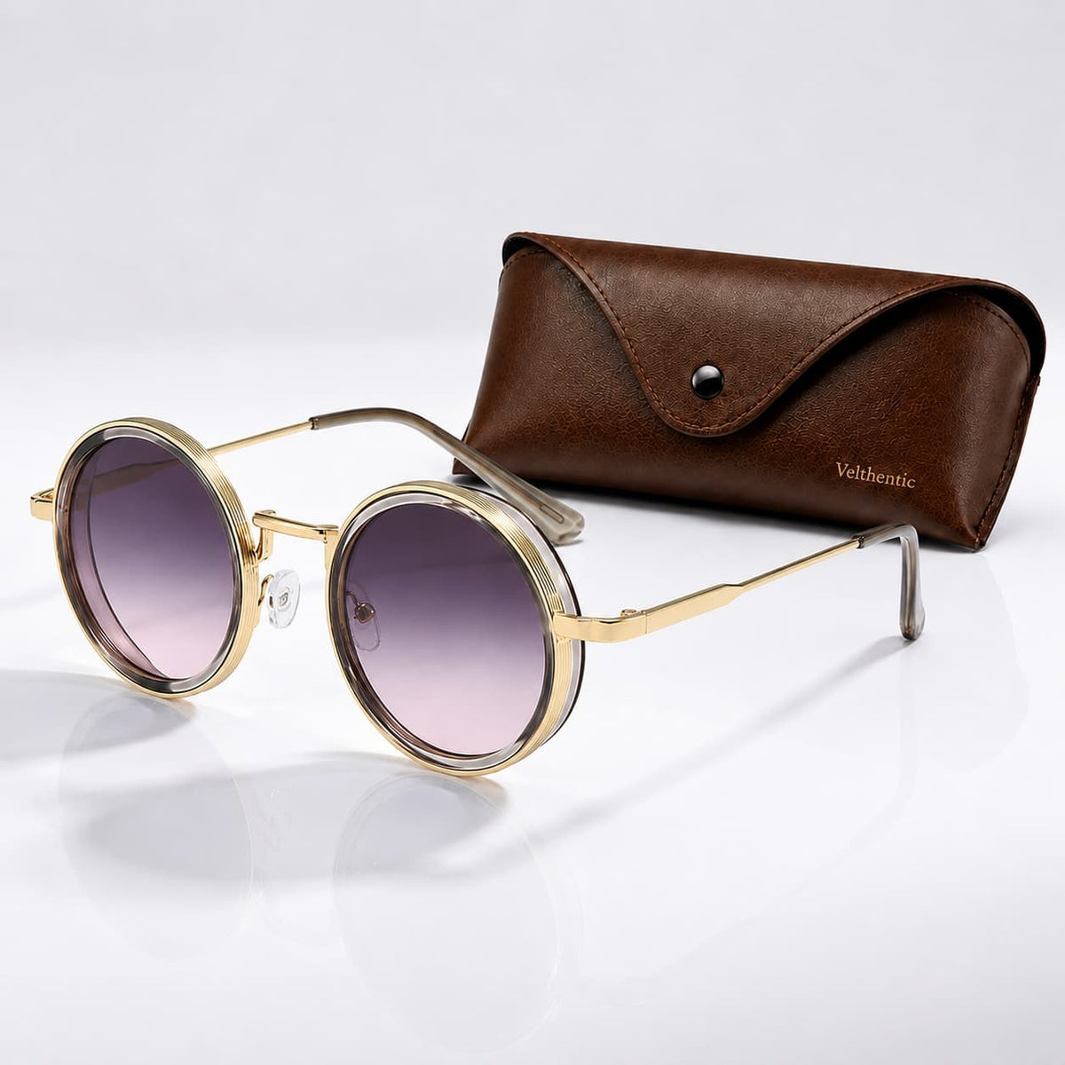 Lyra Lunettes de soleil polarisées UV400 en métal et acétate bi-matière pour réduction de l’éblouissement unisexe - Hommfer