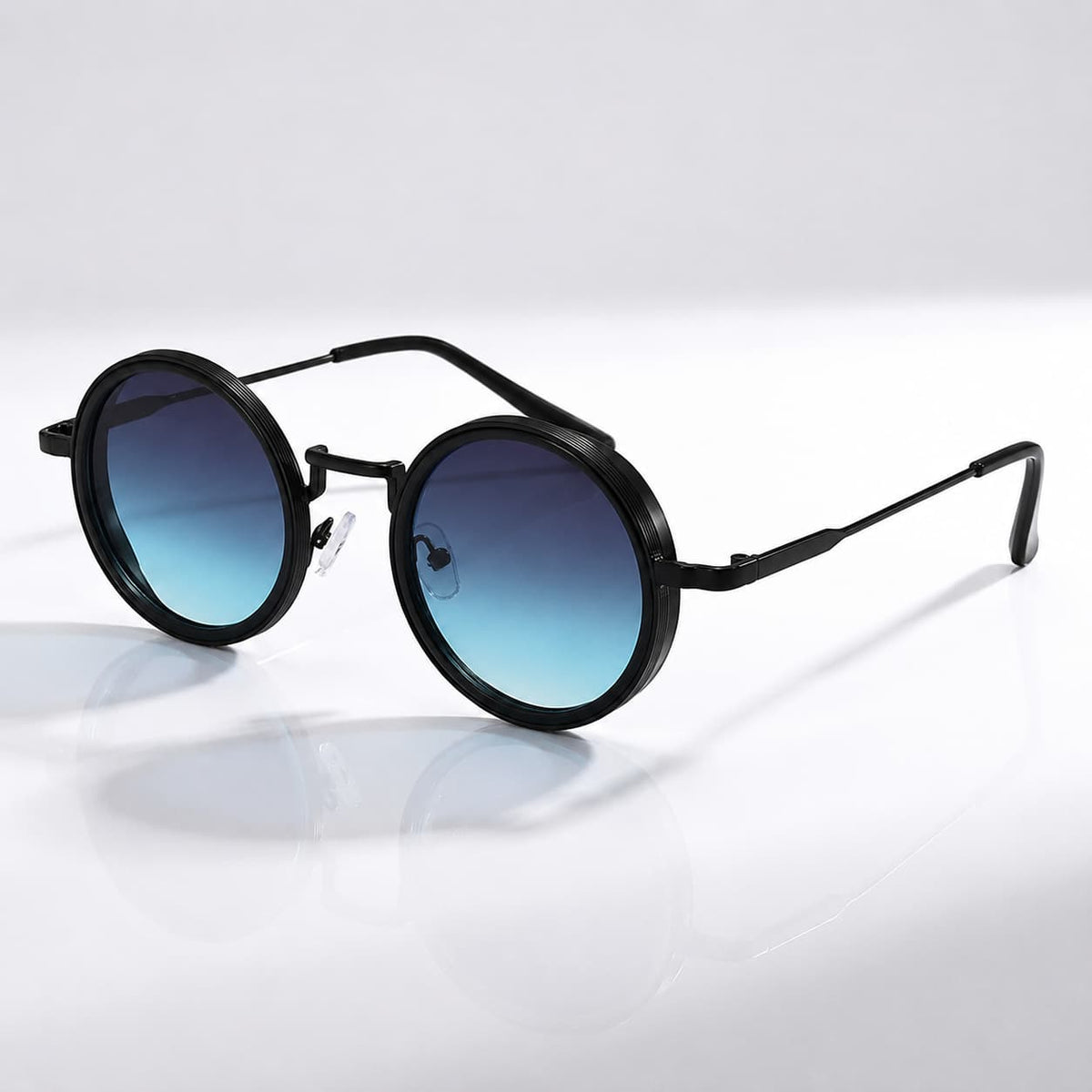 Lyra Lunettes de soleil polarisées UV400 en métal et acétate bi-matière pour réduction de l’éblouissement unisexe - Hommfer