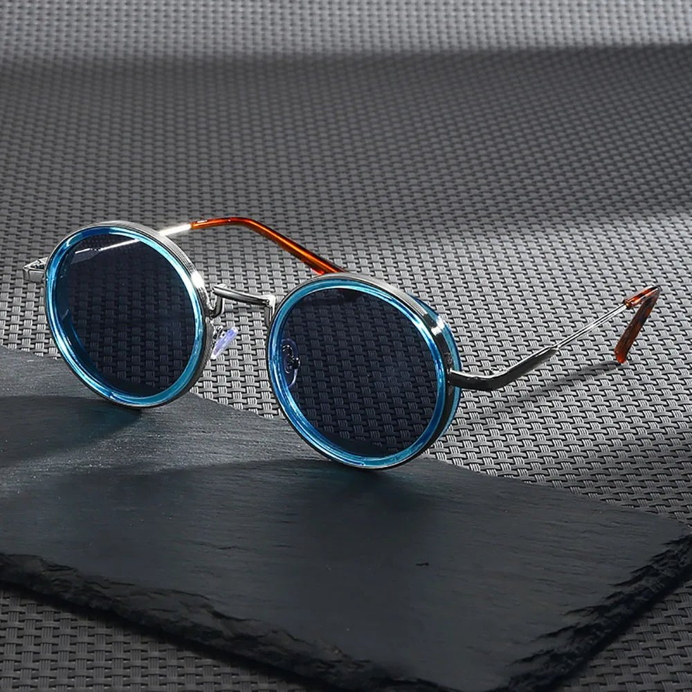 Lyra Lunettes de soleil polarisées UV400 en métal et acétate bi-matière pour réduction de l’éblouissement unisexe - Hommfer