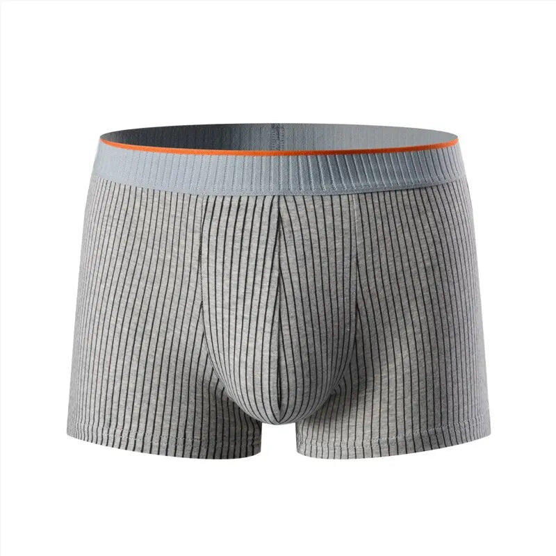 Marceau Boxer rayé en velours de coton stretch ultra-doux respirant et antibactérien - Hommfer