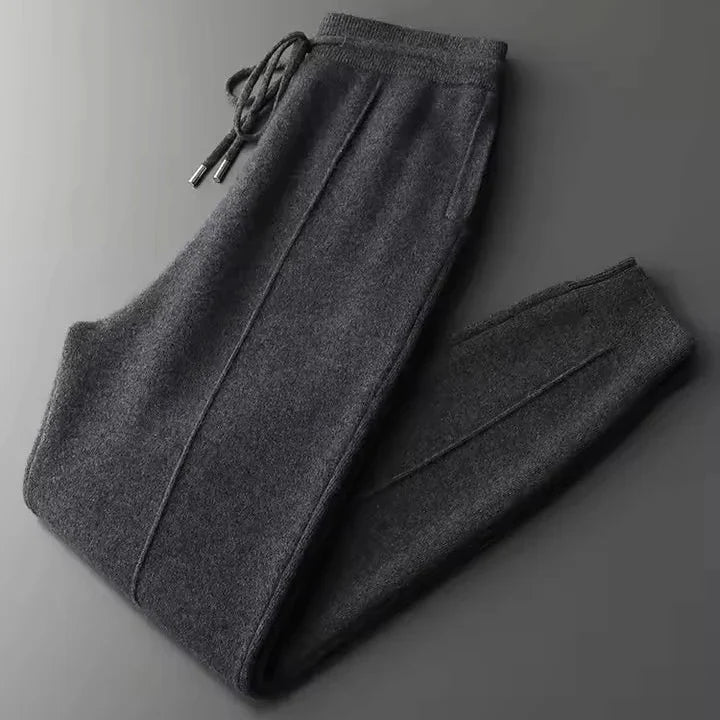 Marceau Ensemble de survêtement en cachemire 100 % avec veste zippée et pantalon à cordon qui garde sa forme - Hommfer