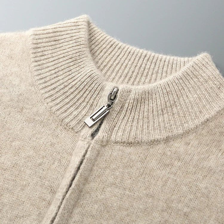 Marceau Ensemble de survêtement en cachemire 100 % avec veste zippée et pantalon à cordon qui garde sa forme - Hommfer