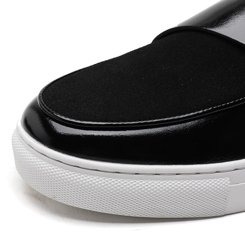 Marceau Leather Slip-On Loafers with Horsebit Buckle and Penny Strap, Elevated Sole and Cushioned Insole - Hommfer
