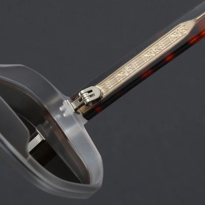Marceau Lunettes de soleil aviateur carrées unisexes avec verres dégradés UV400 et monture légère et résistante - Hommfer