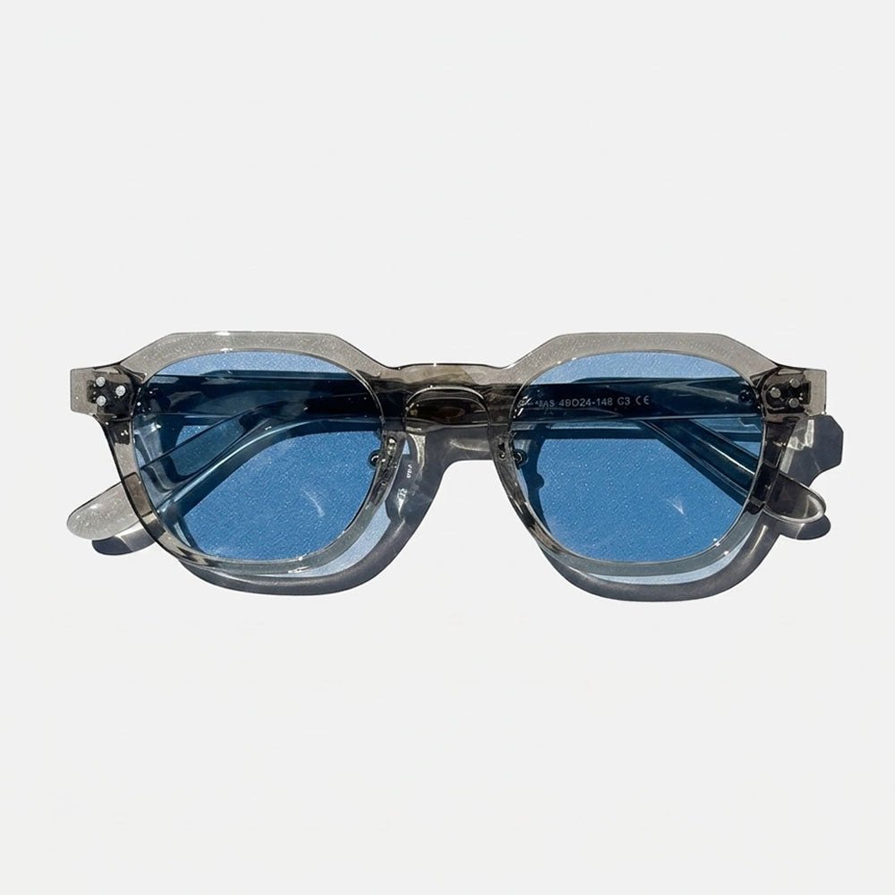 Marceau Lunettes de soleil unisexes à monture TR90 légère et résistante, verres CE UV400 pour un port quotidien - Hommfer
