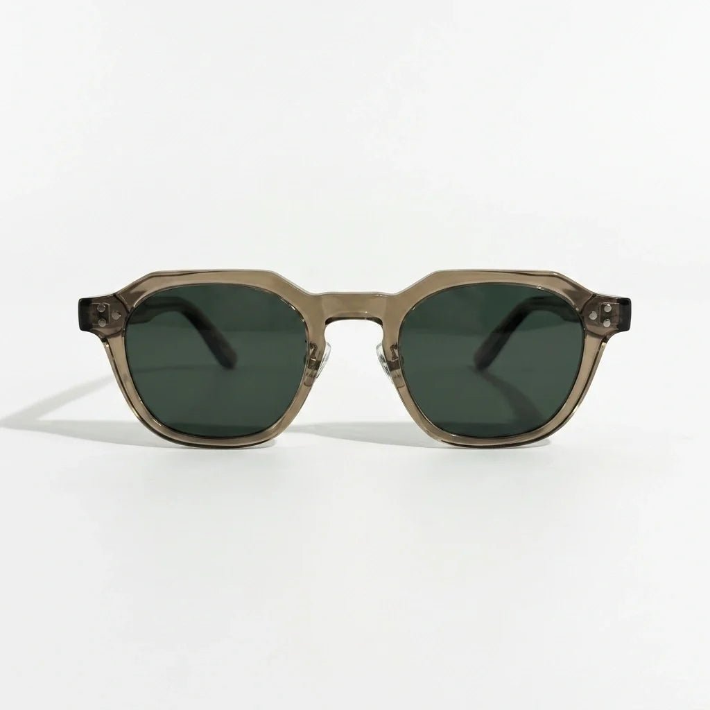 Marceau Lunettes de soleil unisexes à monture TR90 légère et résistante, verres CE UV400 pour un port quotidien - Hommfer