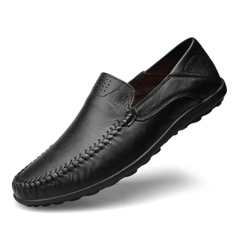 Marceau Mocassins en cuir 100% véritable pour marcher confortablement au quotidien - Hommfer
