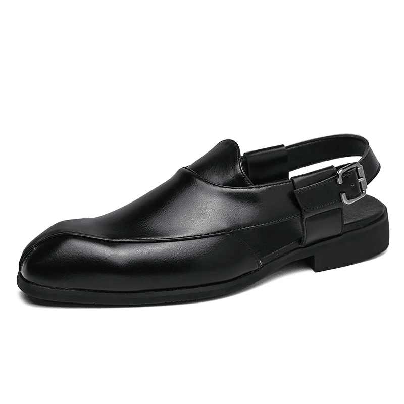 Marceau Mocassins en cuir souple à découpes carrées pour une adhérence sur tous les terrains - Hommfer