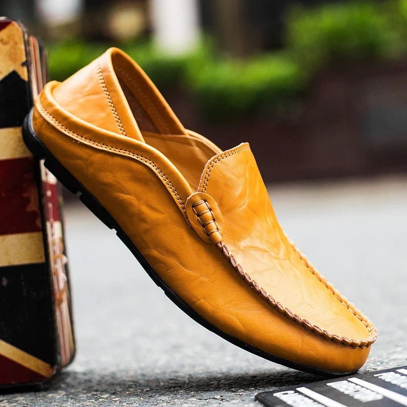 Marceau Mocassins en cuir véritable pour un confort de marche quotidien - Hommfer