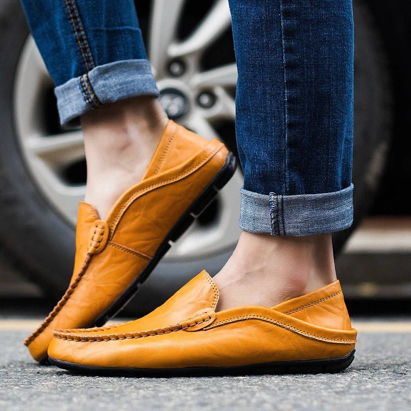 Marceau Mocassins en cuir véritable pour un confort de marche quotidien - Hommfer