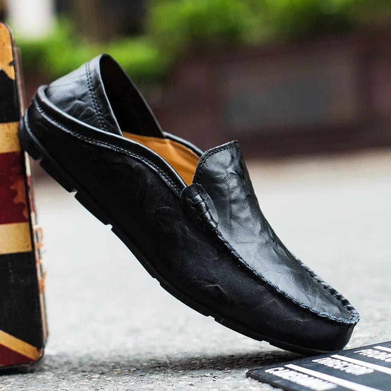 Marceau Mocassins en cuir véritable pour un confort de marche quotidien - Hommfer