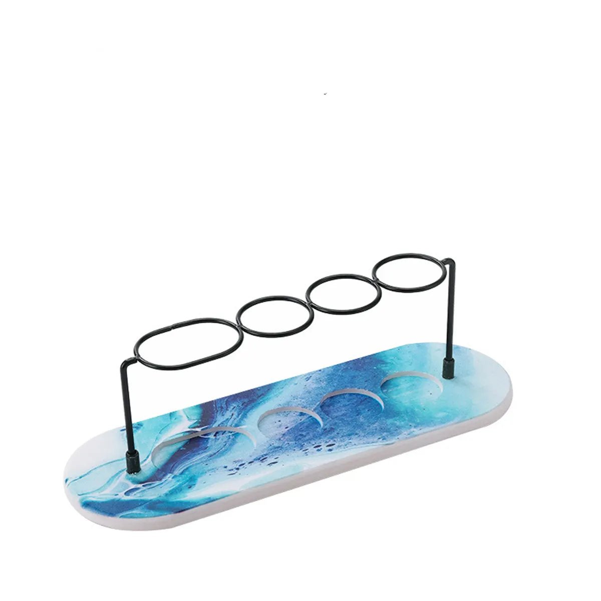 Marceau Organisateur de brosses à dents durable avec porte-gobelet et rangement dentifrice pour salle de bain ordonnée - Hommfer