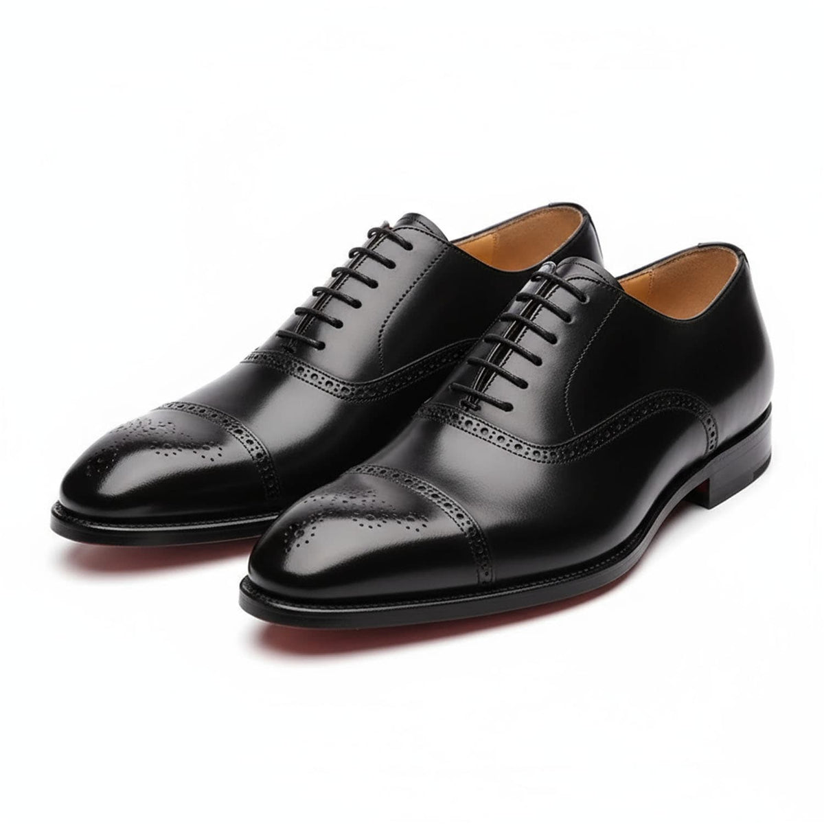 Marceau Richelieu brogue en cuir fait main à bout fleuri pour un confort dès le premier jour - Hommfer