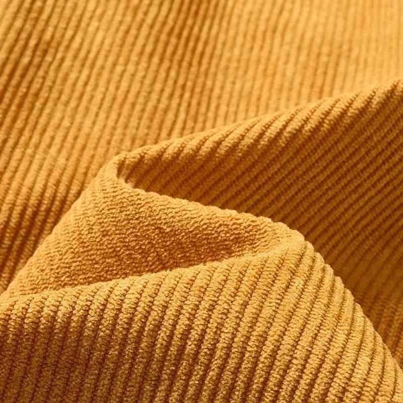 Marceau Veste en Velours Côtelé Doublée Sherpa Coupe-Vent à Fermeture Éclair pour l’Automne-Hiver - Hommfer