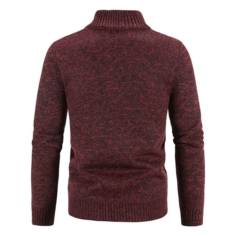 Marceau Veste zippée doublée en polaire coupe slim pour l'automne et l'hiver - Hommfer