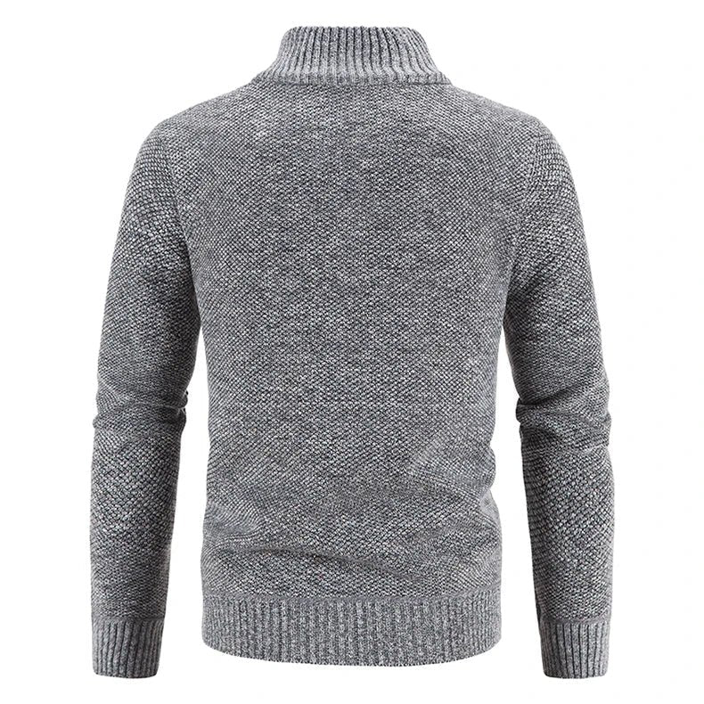 Marceau Veste zippée doublée en polaire coupe slim pour l'automne et l'hiver - Hommfer