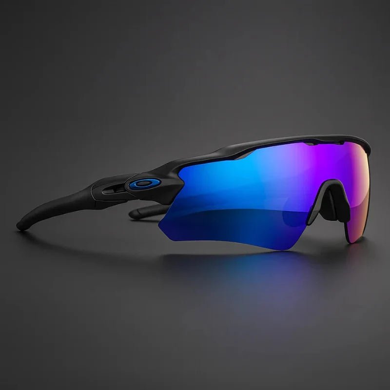 Meridian Lunettes de soleil de sport polarisées anti‑éblouissement avec maintien antidérapant et protection UV400 - Hommfer