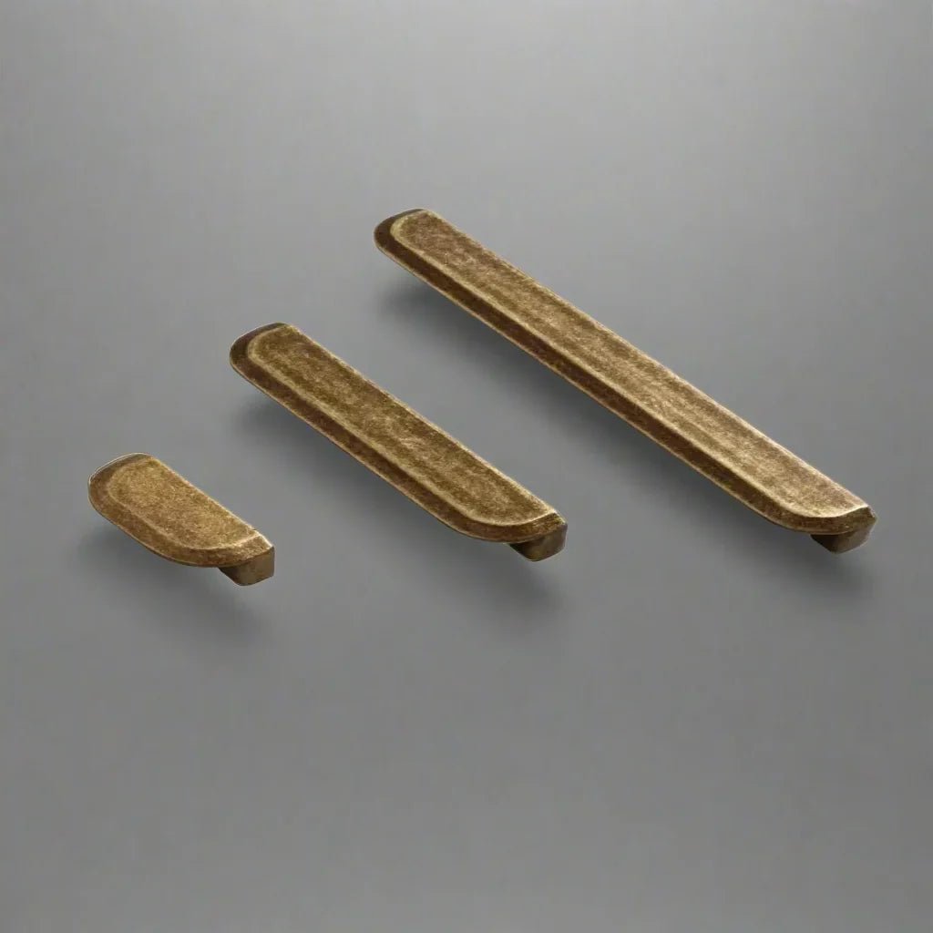 Poignée ou bouton de meuble en alliage de zinc, finition bronze antique, pour tiroirs, armoires et placards - Hommfer