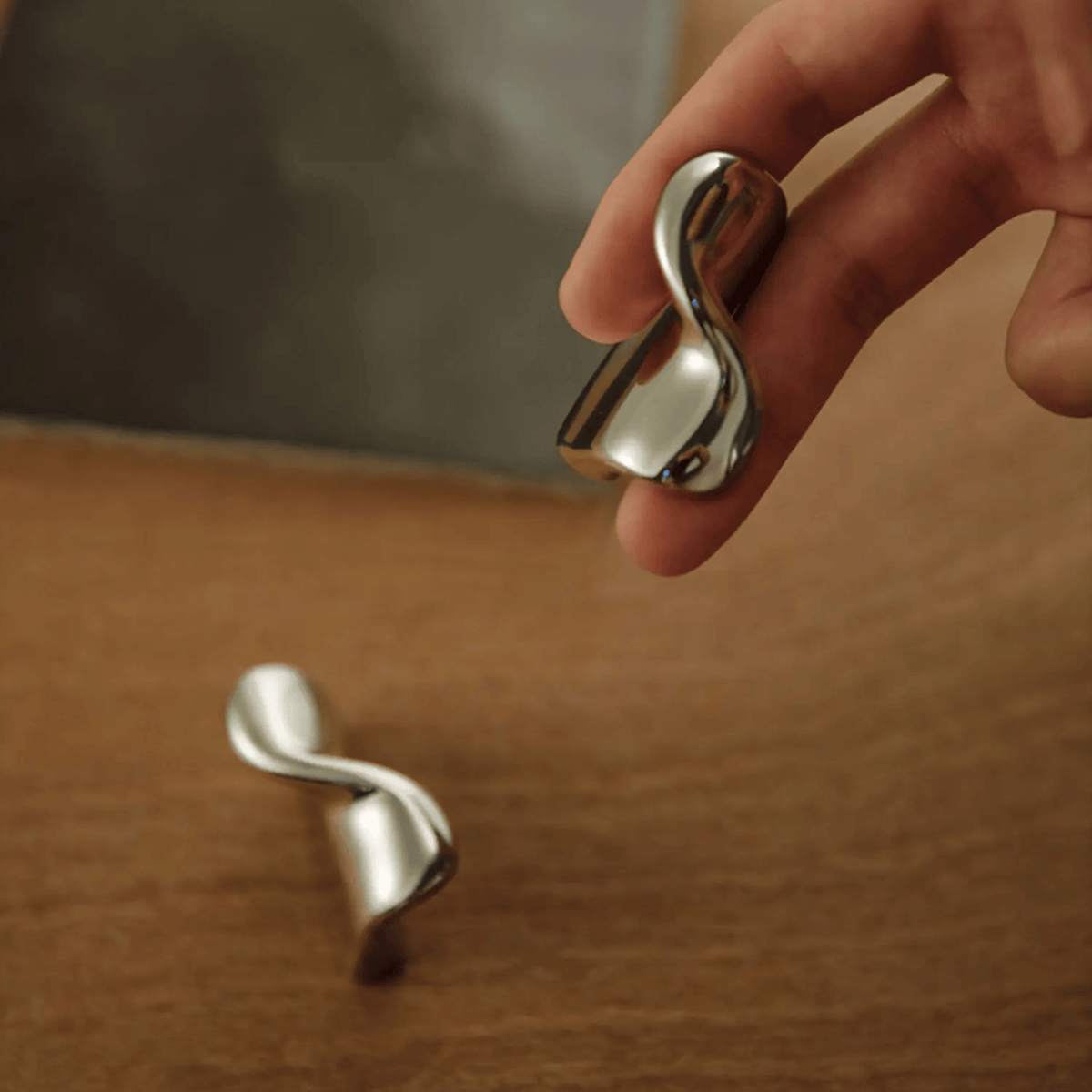 Poignées et boutons de meuble en laiton massif pour armoires et tiroirs de cuisine, design minimaliste, vis incluses - Hommfer