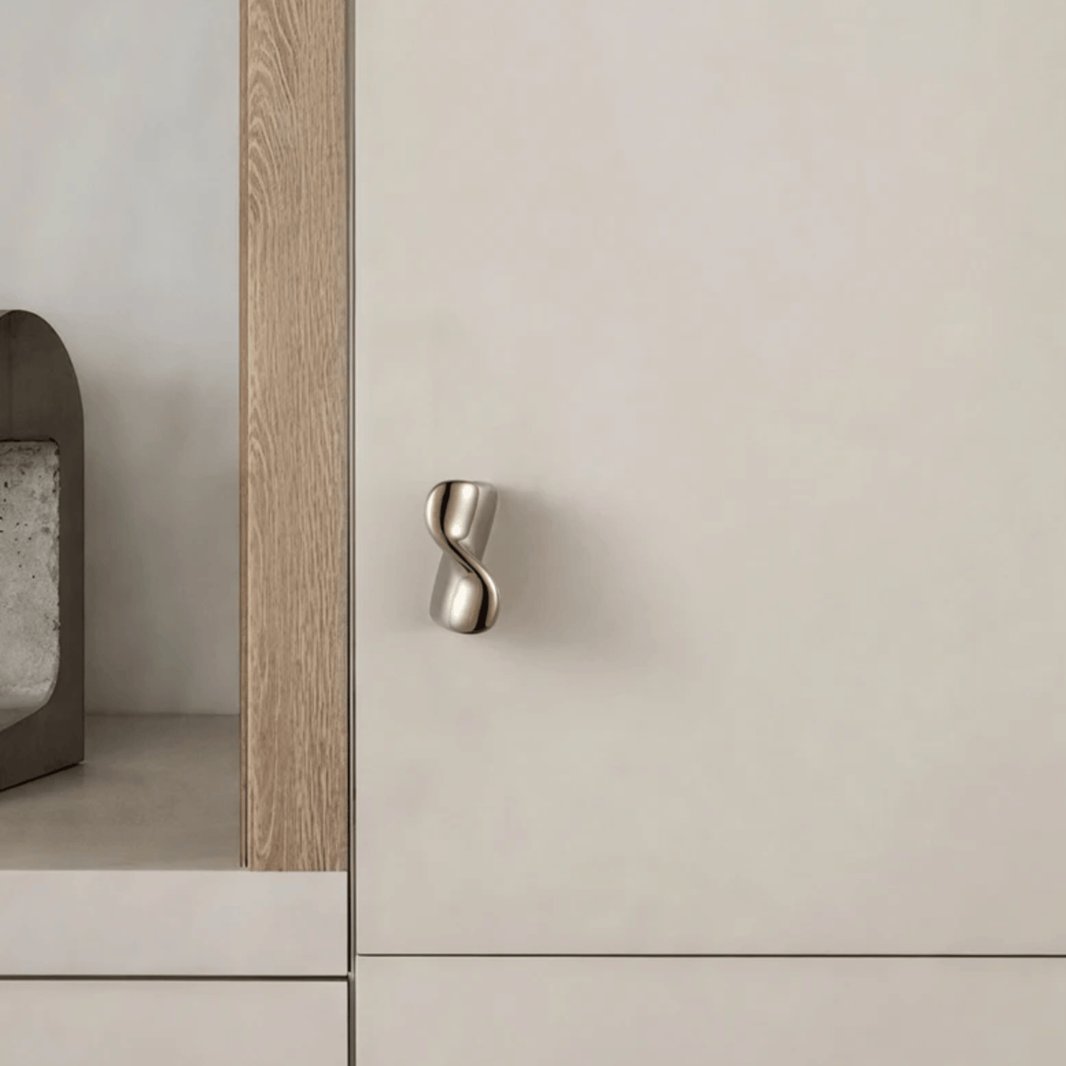 Poignées et boutons de meuble en laiton massif pour armoires et tiroirs de cuisine, design minimaliste, vis incluses - Hommfer