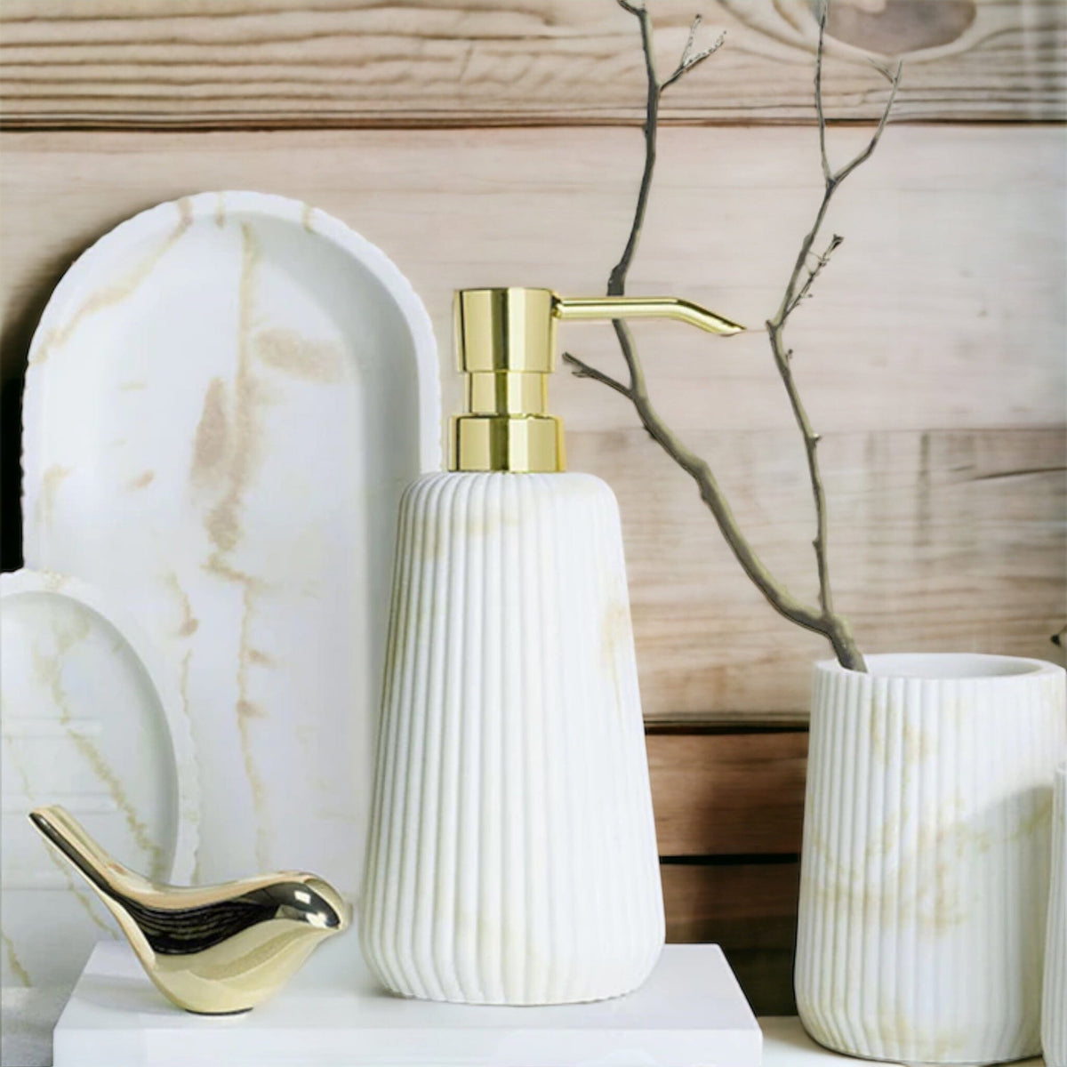 Raine Sandstone Bathroom Accessories - Hommfer